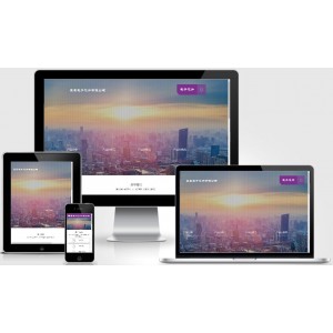 (自适应手机端)紫色响应式电子元件网站pbootcms模板 芯片研发设计网站源码