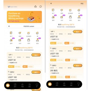 海外usdt挖矿投资理财源码/外贸版虚拟币投资理财源码/前端支持英语
